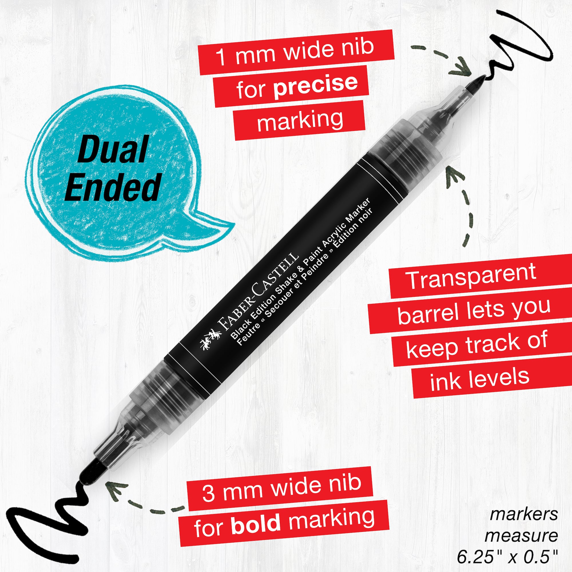 Faber-Castell® Black Edition Shake & Paint Markers Set